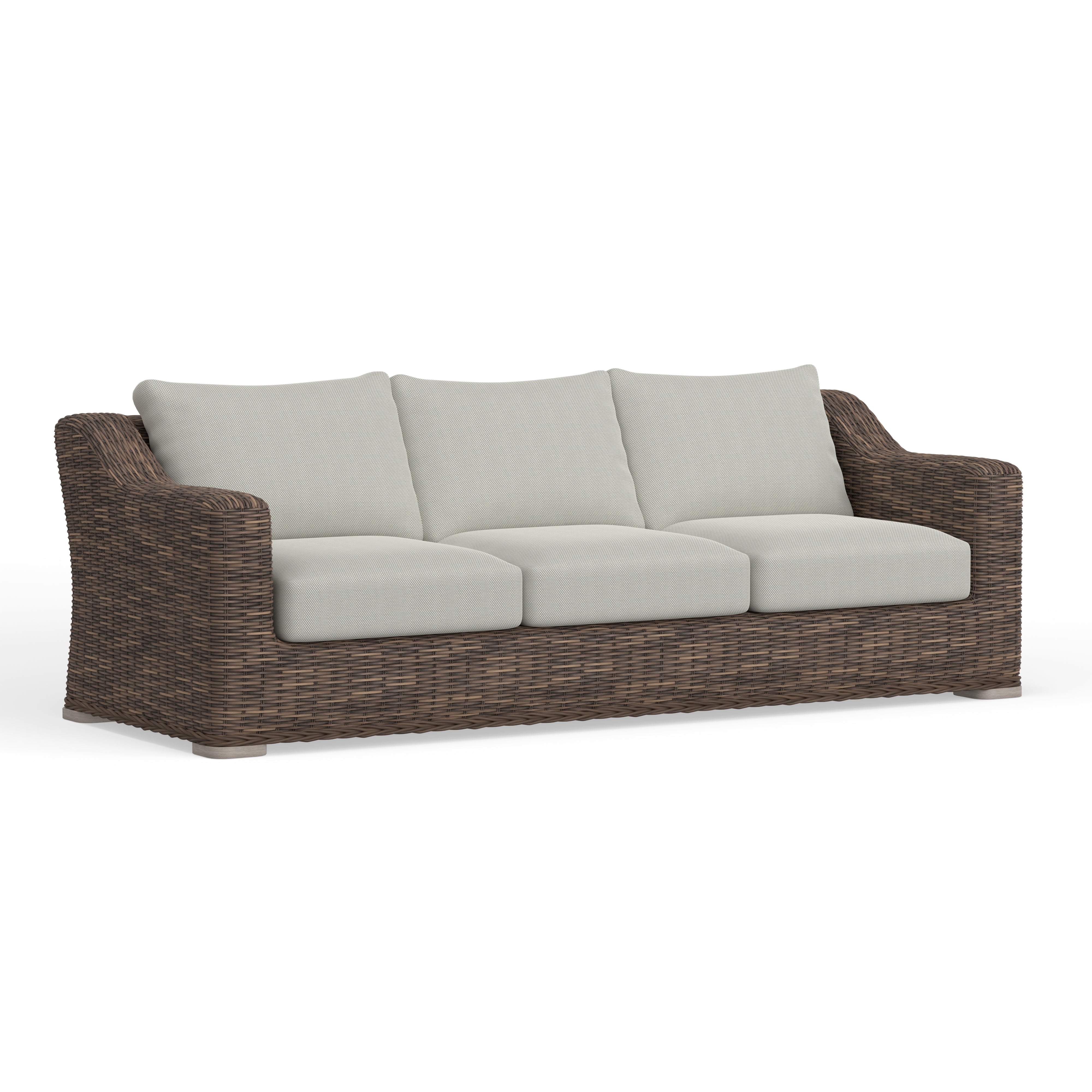 Best Quality brown Wicker Sofa With Comfy Cushion