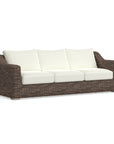 Brown Wicker Sofa