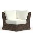 Brown Wicker Sectional Corner