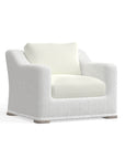 White Wicker Club Chair