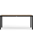 Modern Black Outdoor Teak Dining Table