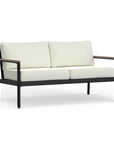 Most Beautiful Black Aluminum Loveseat