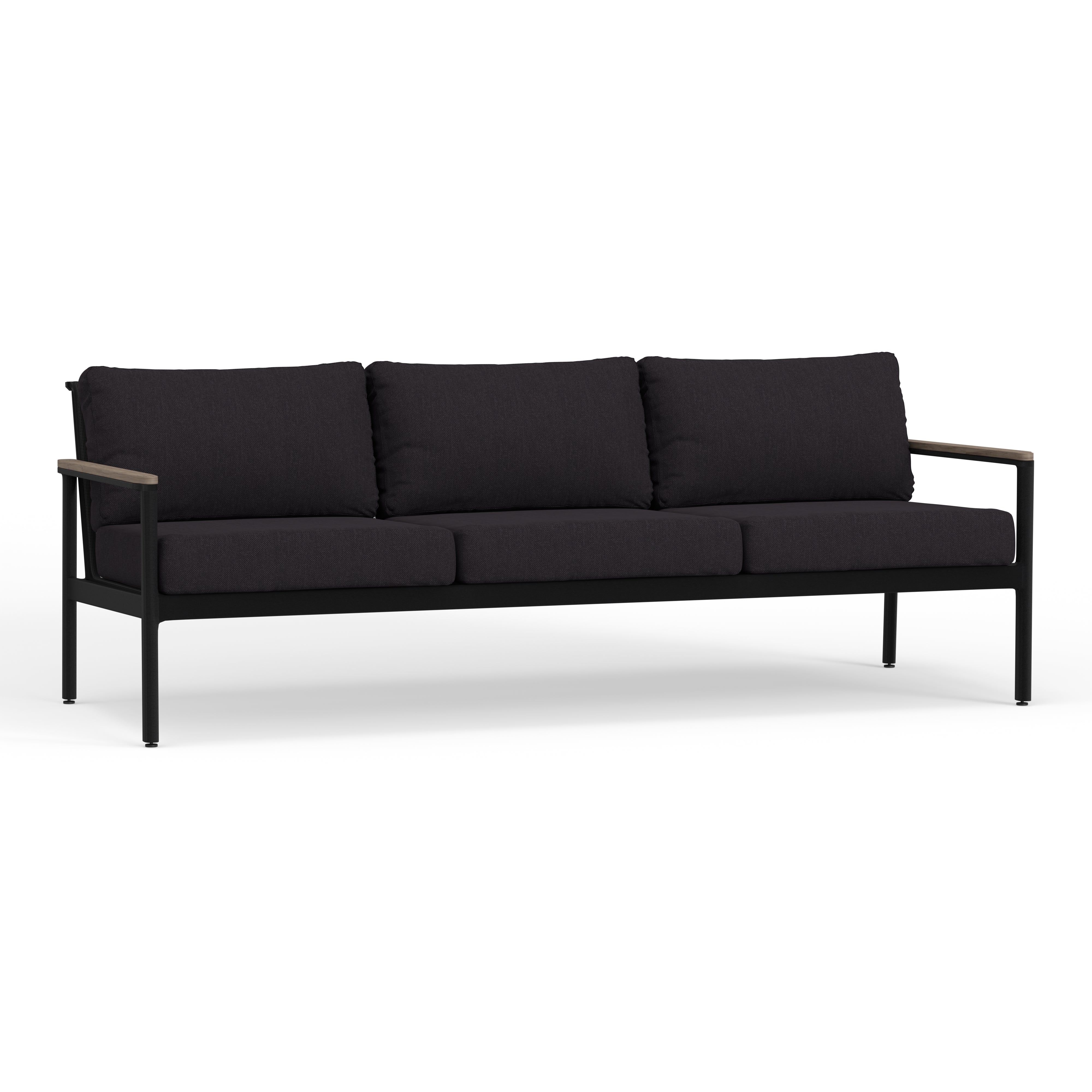 Best Quality Black Aluminum Outdoor 3 Seater