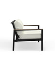 Black Aluminum Patio Sofa