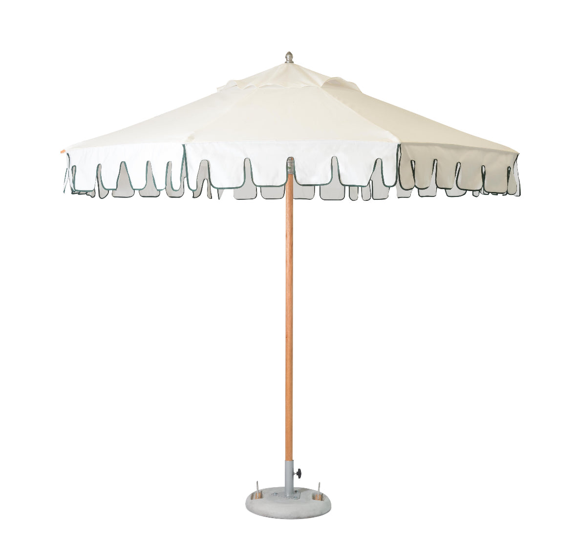 Outdoor Umbrella With Scallops