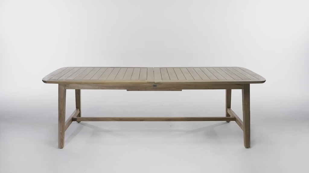 Grade-A Teak Dining Table Hidden Leaf For Expanding