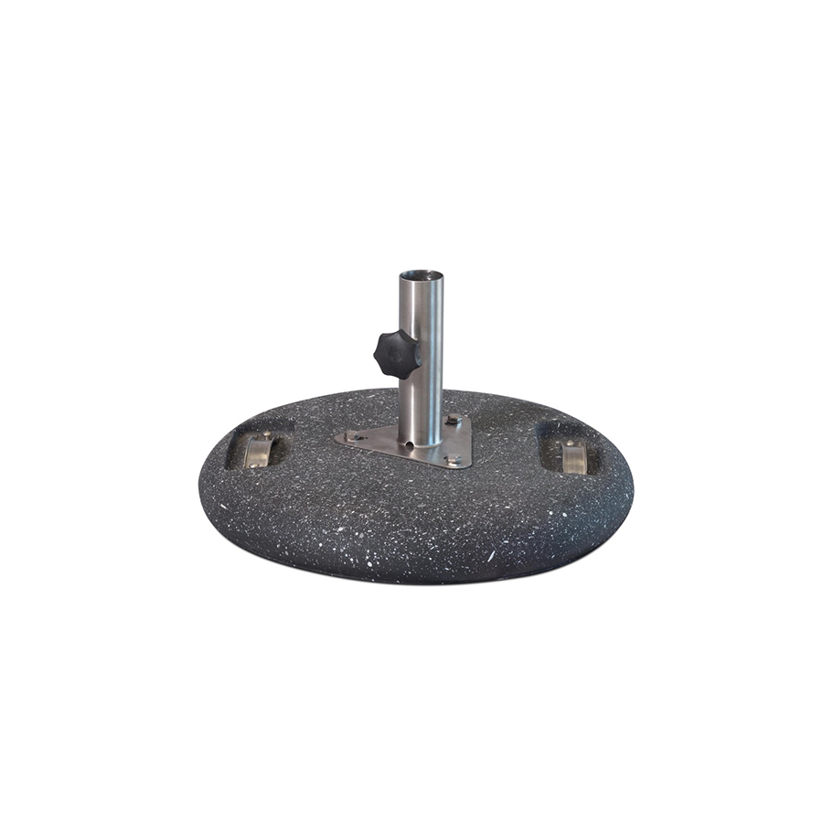 Black Concrete Umbrella Base