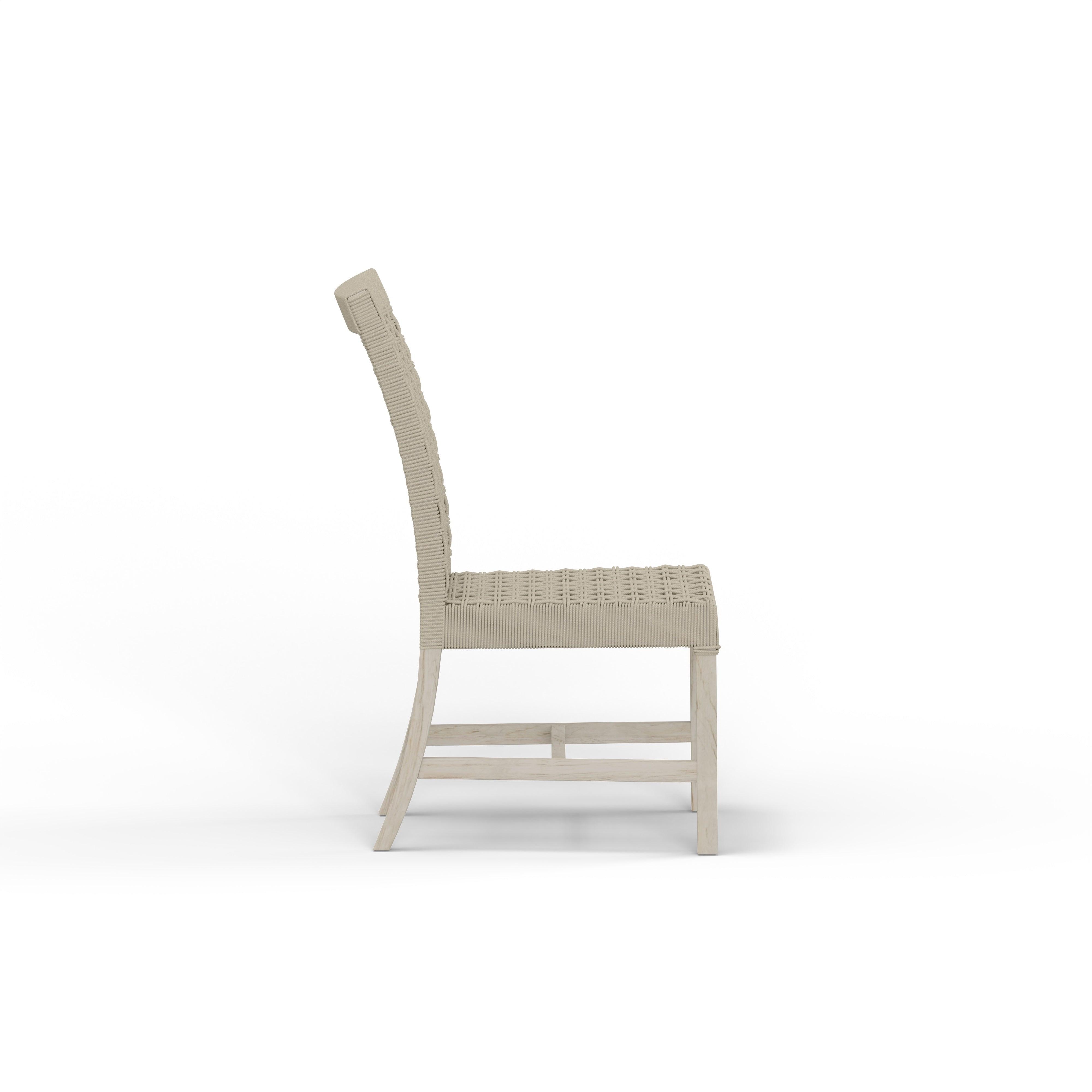 Modern Teak Rope Dining Chair