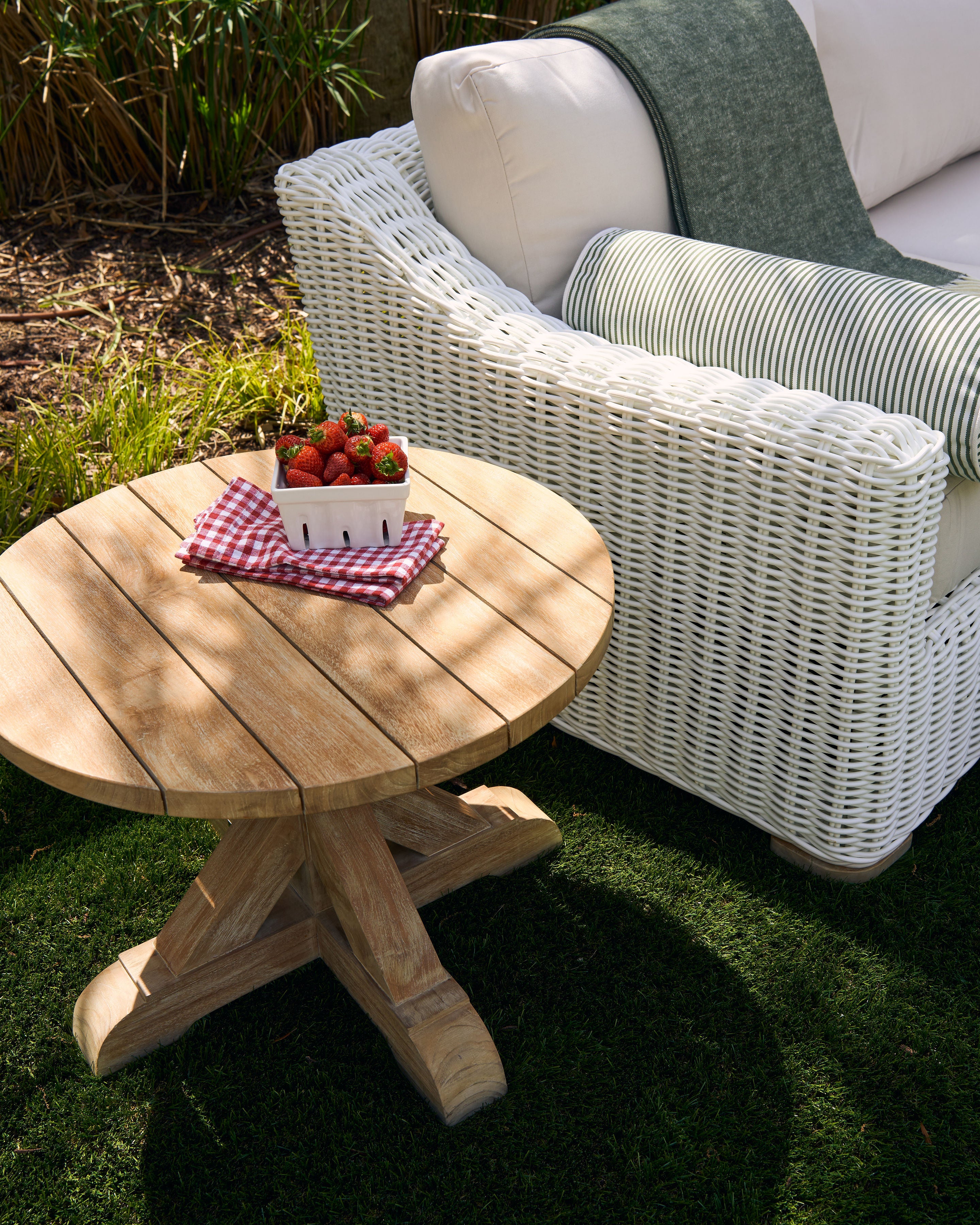 Best Teak Trestle Side Table