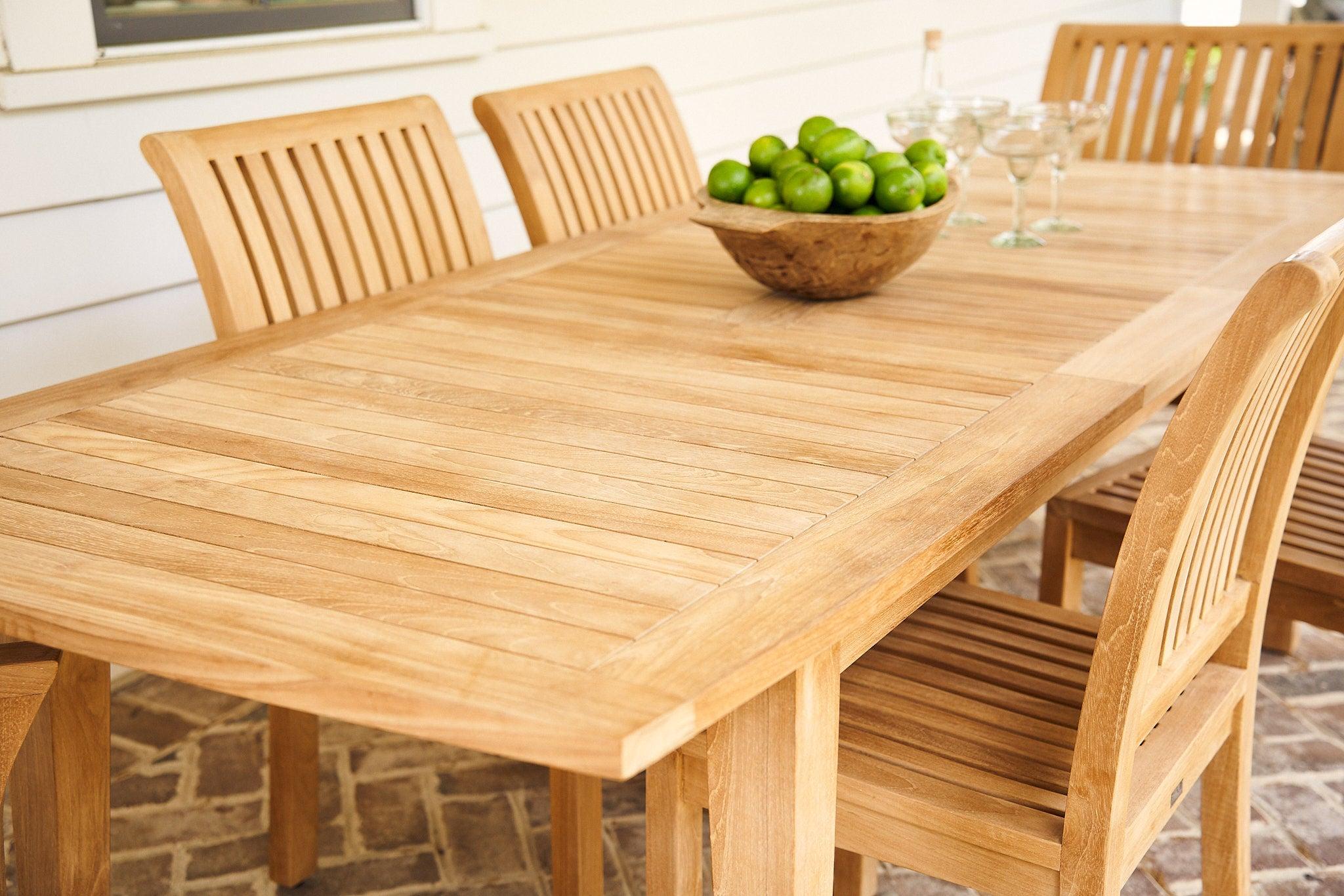 Most Beautiful Teak Extension Dining Table Available Now