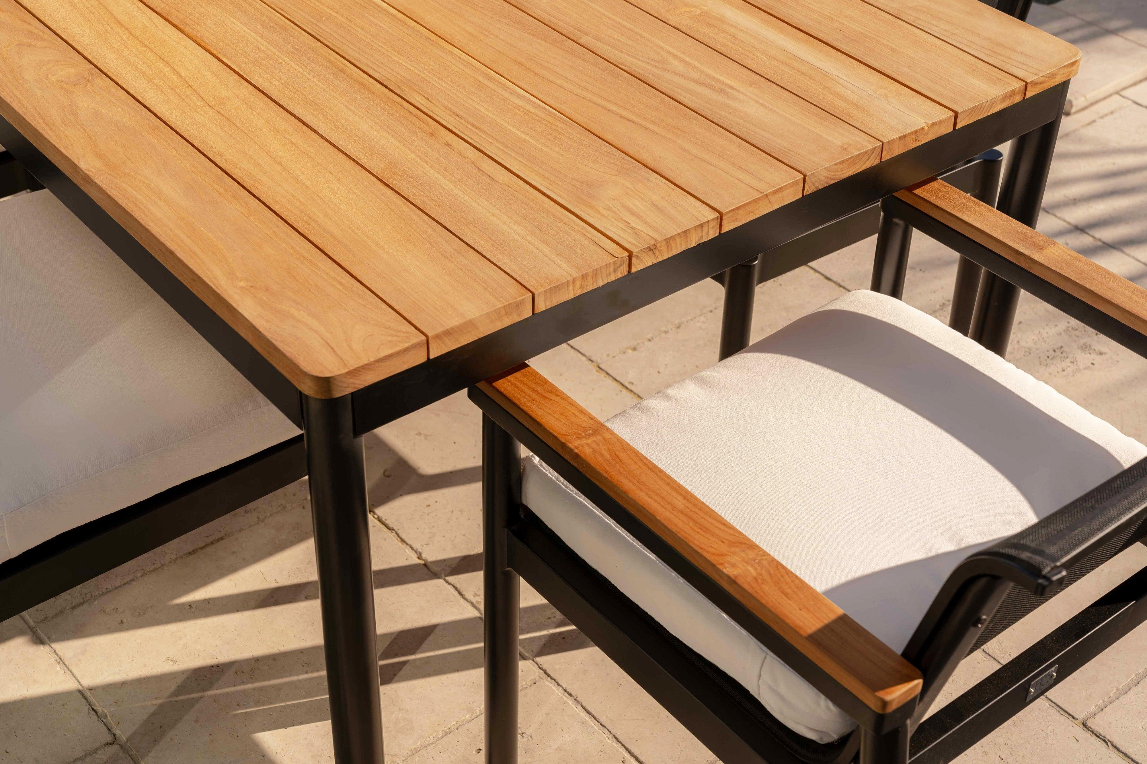 Modern Teak Outdoor Dining Table