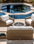 Modern Luxury Outdoor Wicker Lounge Set By Harbor Classic