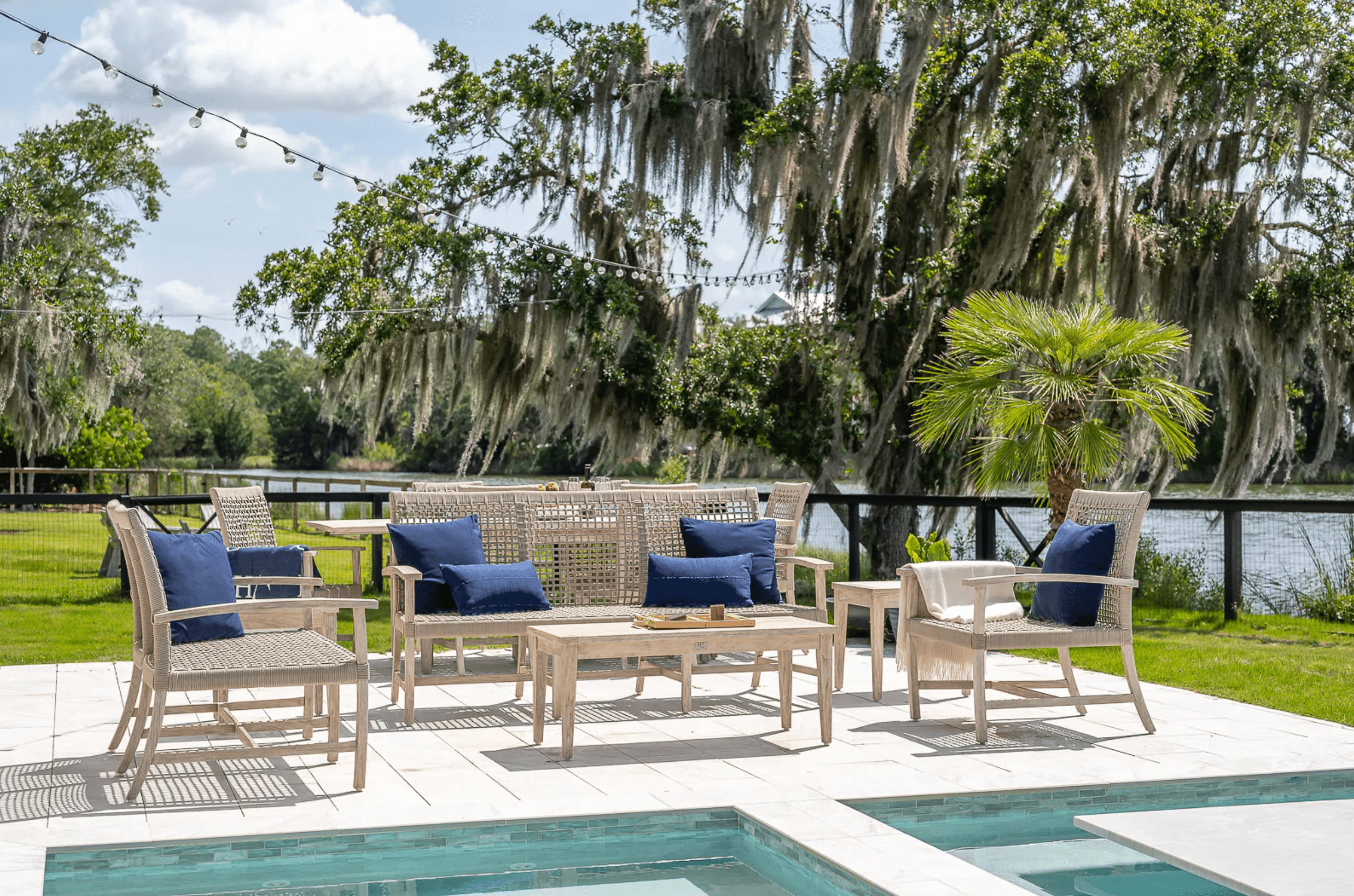 Most Comfortable Outdoor Teak Chairs In Gray With Beautiful Rope