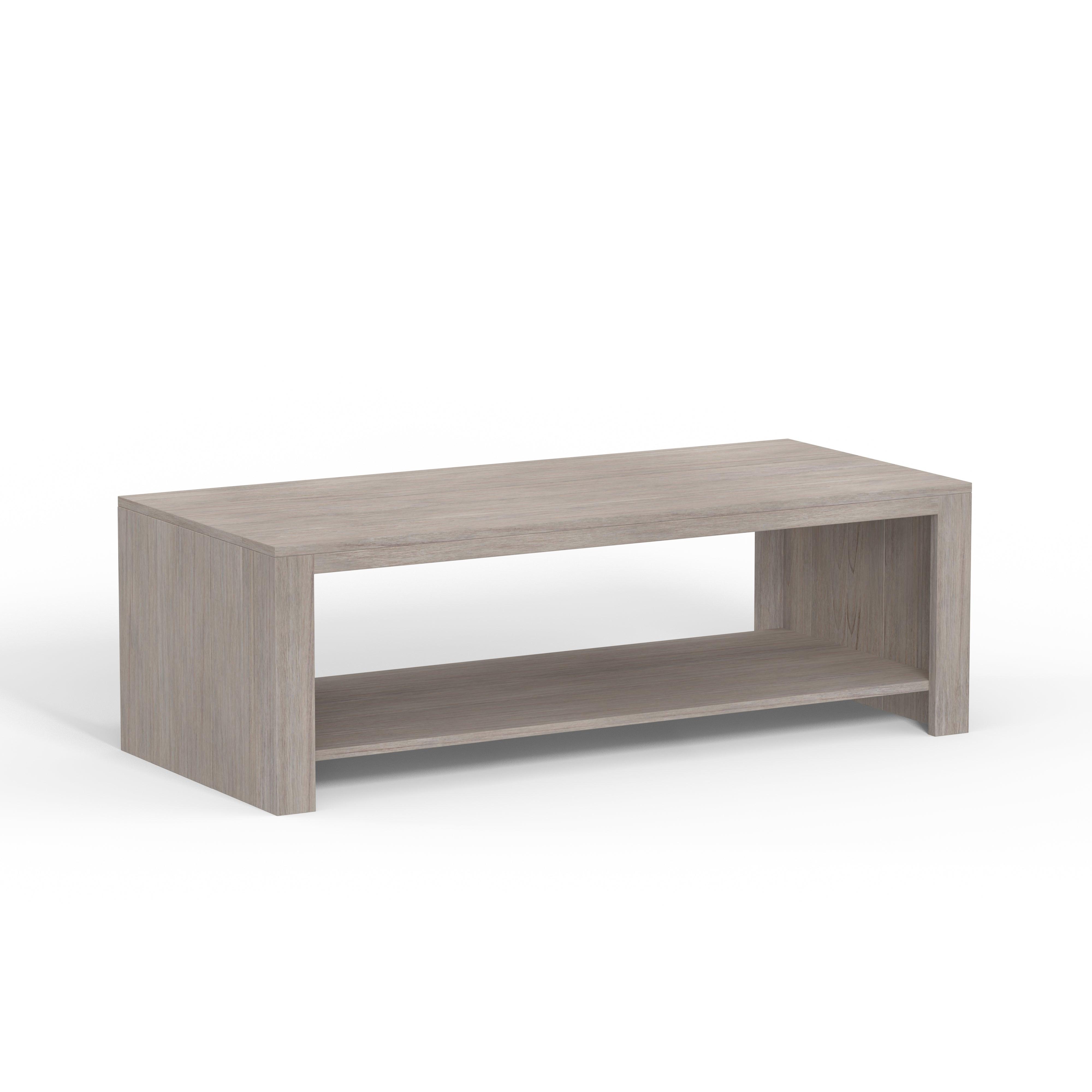 Weathered Gray Outdoor Coffee Table